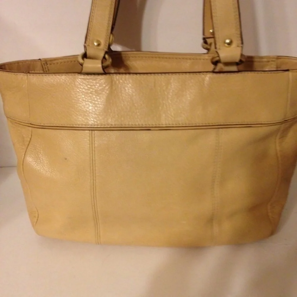 Coach studded leather bag